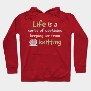 Funny Knitting Enthusiasts Yarn Lovers Love to Knit Hoodie